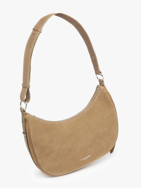 Schoudertas Suede Leder Lancaster Beige suede 82 ander zicht 2