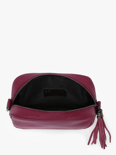 Cross Body Tas Caviar Leder Milano Rood caviar CA2006N ander zicht 3