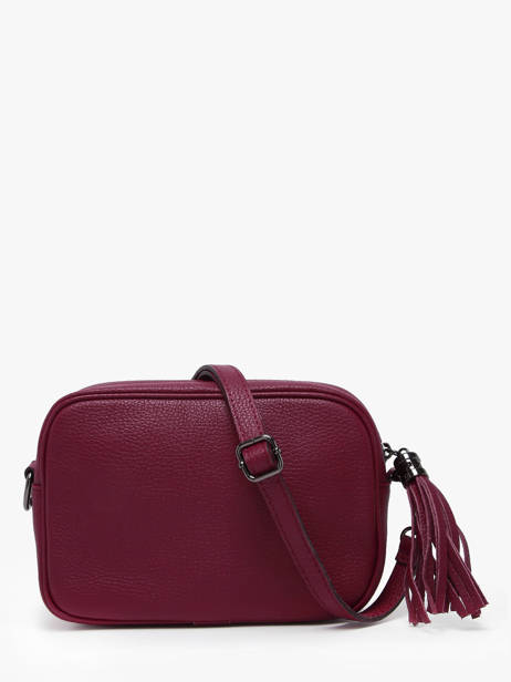 Cross Body Tas Caviar Leder Milano Rood caviar CA2006N ander zicht 4