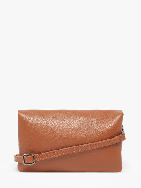 Cross Body Tas Caviar Leder Milano Bruin caviar CA23067 ander zicht 4