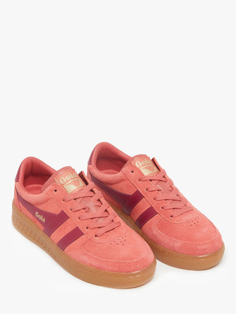Sneakers Grandslam Uit Leder Gola Rood women CLA589 ander zicht 2