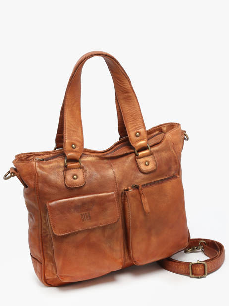 Schoudertas Heritage Leder Biba Bruin heritage KEO2L ander zicht 2