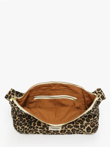 Cross Body Tas Mini Charlot Gerecycleerd Katoen Rivedroite Blauw forever wild MCHARFOR ander zicht 2