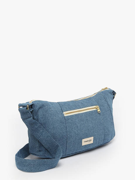 Cross Body Tas Mini Charlot Gerecycleerd Katoen Rivedroite Blauw timeless MCHARTIM ander zicht 2