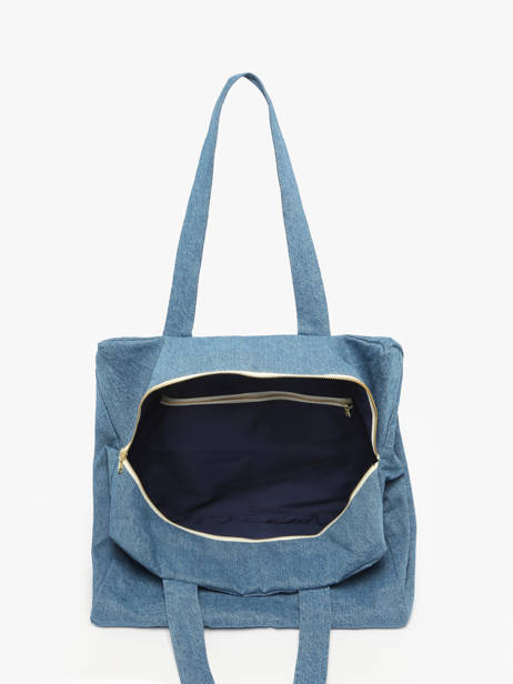 Schoudertas A4 Célestins Gerecycleerd Katoen Rivedroite Blauw timeless CELESTIM ander zicht 3