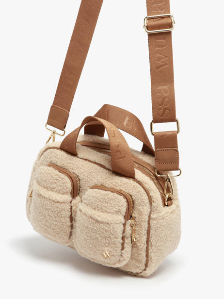 Cross Body Tas Winter Vanessa wu Beige winter MA0143 ander zicht 2