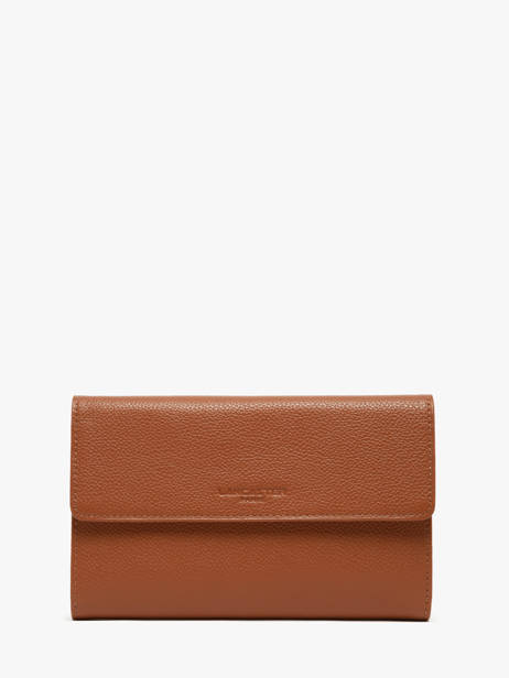 Portefeuille Foulonné Pia Leder Lancaster Bruin foulonne pm 22