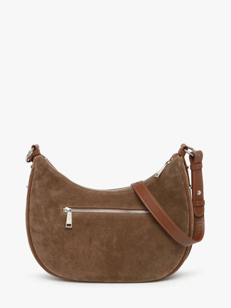 Schoudertas Suede Leder Lancaster Bruin suede 82 ander zicht 4