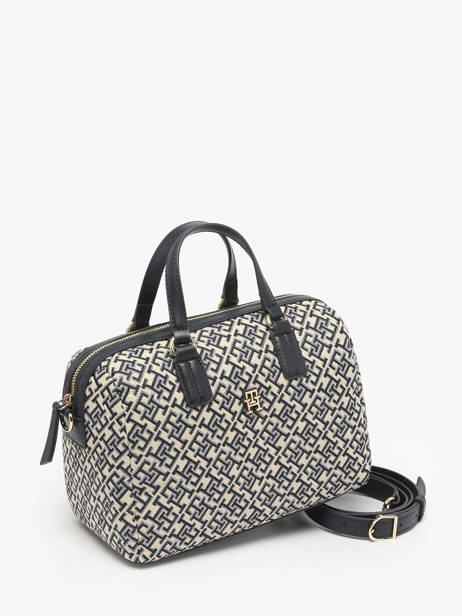 Handtas Th Jacquard Gerecycleerd Polyester Tommy hilfiger Blauw th jacquard AW17633 ander zicht 1