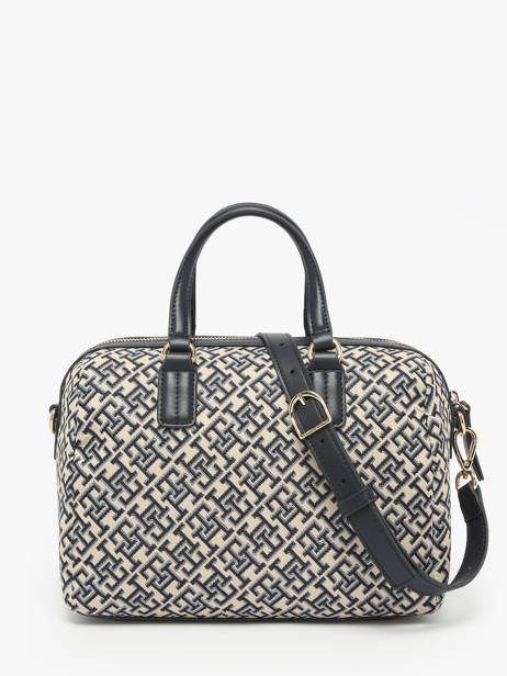 Handtas Th Jacquard Gerecycleerd Polyester Tommy hilfiger Blauw th jacquard AW17633 ander zicht 3