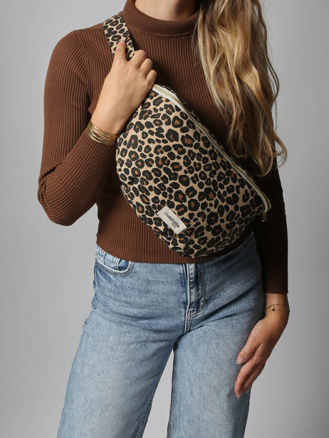 Belt Bag Custine Xl Gerecycleerd Katoen Rivedroite Blauw forever wild CUSTXFOR ander zicht 1