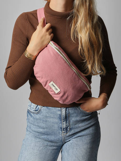 Belt Bag Custine Gerecycleerd Katoen Rivedroite Blauw timeless CUSTITIM ander zicht 1