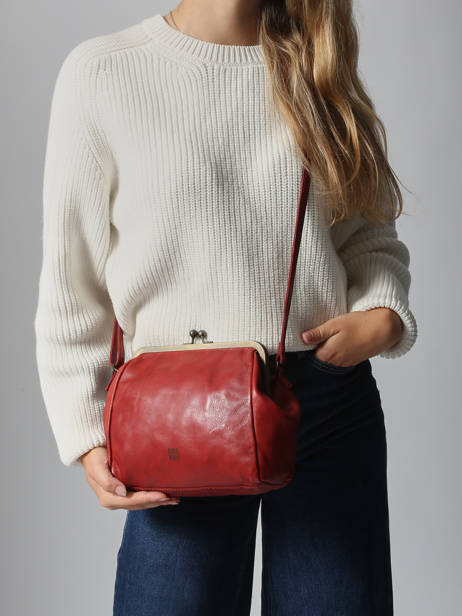Cross Body Tas Heritage Leder Biba Bruin heritage BT22 ander zicht 1