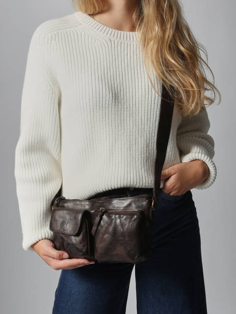 Cross Body Tas Heritage Leder Biba Bruin heritage KEO1L ander zicht 1