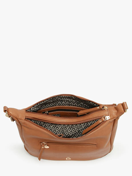 Schoudertassen Zip Lulu castagnette Bruin zip ZAHED ander zicht 3