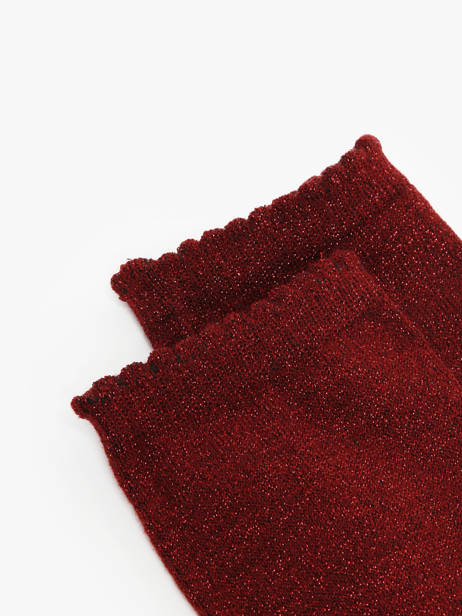 Sokken Pieces Rood socks women 17078534 ander zicht 1