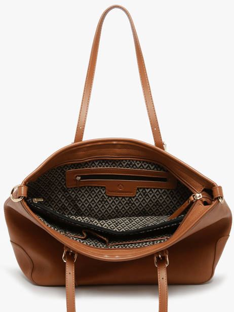 Schoudertas Zip Lulu castagnette Bruin zip ZAHERE ander zicht 3