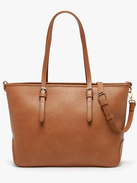 Schoudertas Zip Lulu castagnette Bruin zip ZAHERE ander zicht 4