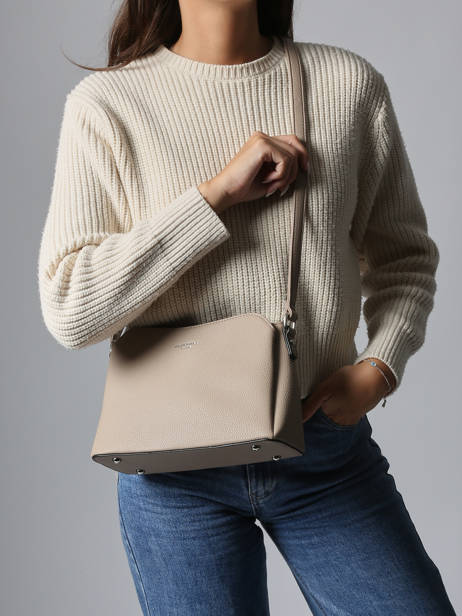 Cross Body Tas Grained Miniprix Beige grained F2516 ander zicht 1