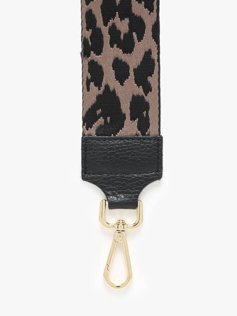 Schouderriem Milano Bruin caviar - CA25LGOB ander zicht 1