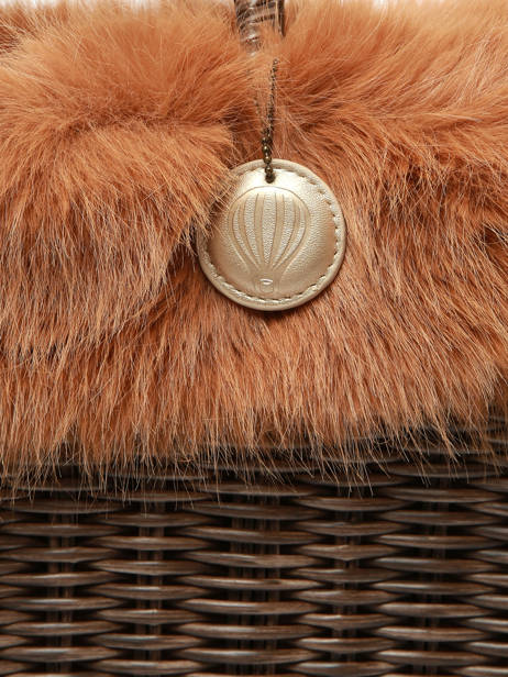 Handtas Doudou Le voyage en panier Bruin doudou L ander zicht 3