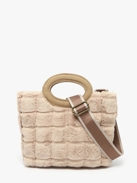 Schoudertas Quadri Le voyage en panier Bruin quadri AHP271 ander zicht 3