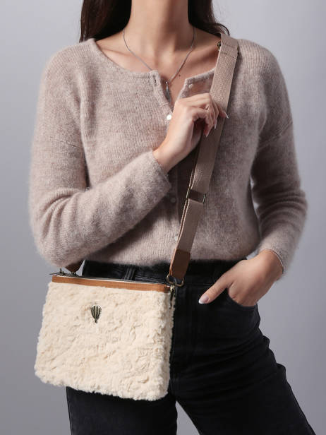 Cross Body Tas Doudou Le voyage en panier Beige doudou AHP253 ander zicht 1
