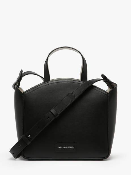 Handtas K Circle Studs Leder Karl lagerfeld Zwart k circle A4W30070 ander zicht 3