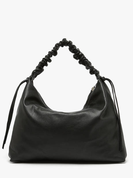 Schoudertas Leather Leder Biba Zwart leather KIB1L ander zicht 4