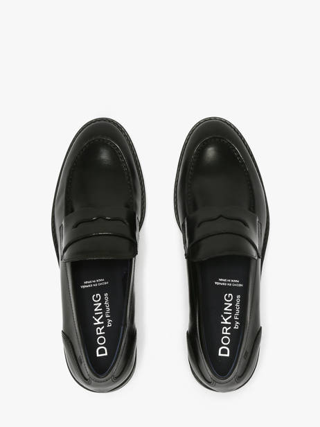 Mocassins Harvard Uit Leder Dorking Zwart women D8710 ander zicht 3