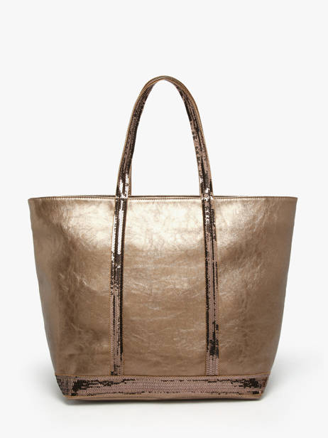 Schoudertas Cabas Vanessa bruno Goud cabas 20V40409 ander zicht 4