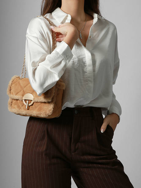 Cross Body Tas Moon Vanessa bruno Bruin moon 10V40533 ander zicht 1