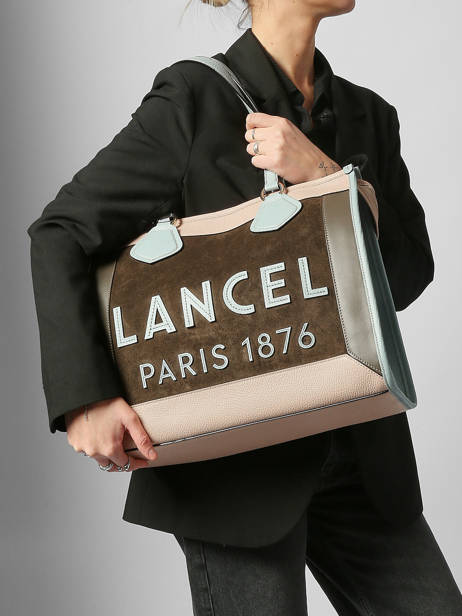 Schoudertas Cabas D'ete Leder Lancel Veelkleurig cabas d'ete A13369 ander zicht 1