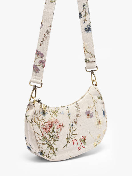 Cross Body Tas Alocasia Katoen Woomen Beige alocasia WALO18 ander zicht 2