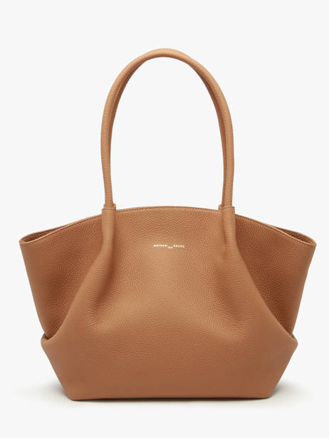 Schoudertas Galatée Leder Nathan baume Bruin nymphea 3 ander zicht 4