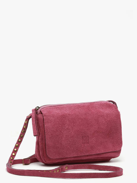 Cross Body Tas Leather Biba Roze leather BET12L ander zicht 2