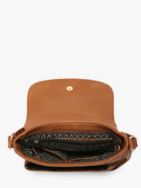 Cross Body Tas Zip Lulu castagnette Bruin zip 2 ander zicht 3