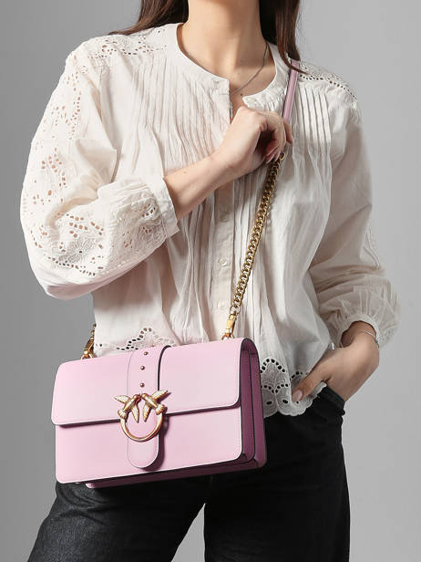 Cross Body Tas Love Bag Icon Pinko Roze love bag icon AF1 ander zicht 1