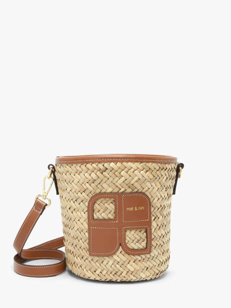 Cross Body Tas Paille Nat et nin Beige paille PL