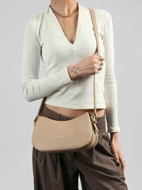 Cross Body Tas Dune Leder Lancaster Beige dune 94 ander zicht 1