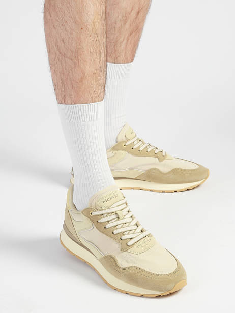 Sneakers City Uit Leder Hoff Groen men 12602006 ander zicht 1