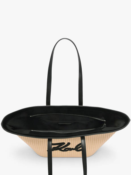 Schoudertas K Signature Polyurethaan Karl lagerfeld Beige k signature B2W30088 ander zicht 3