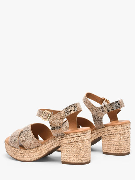 Sandalen Met Hak Uit Leder Aliwell Bruin women A126091 ander zicht 2