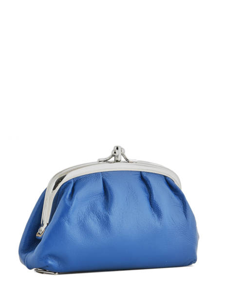Portemonnee Leder Hexagona Blauw coconut E77270 ander zicht 1