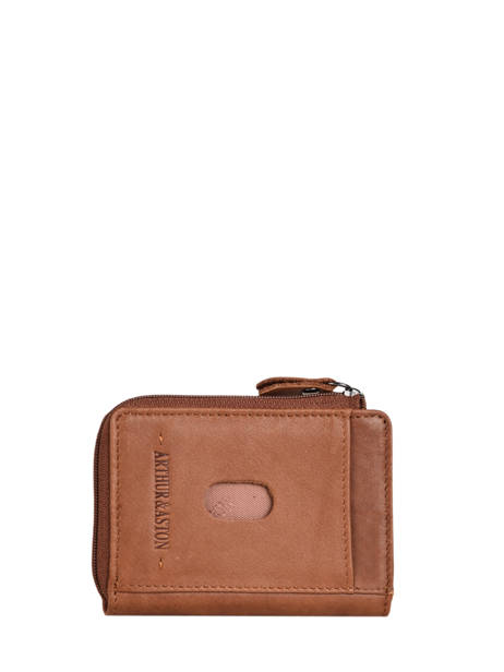 Portemonnee Arthur Leder Arthur & aston Bruin johany 946 ander zicht 2