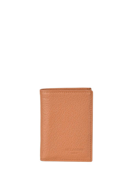 Kaarthouder Leder Hexagona Beige confort 461007