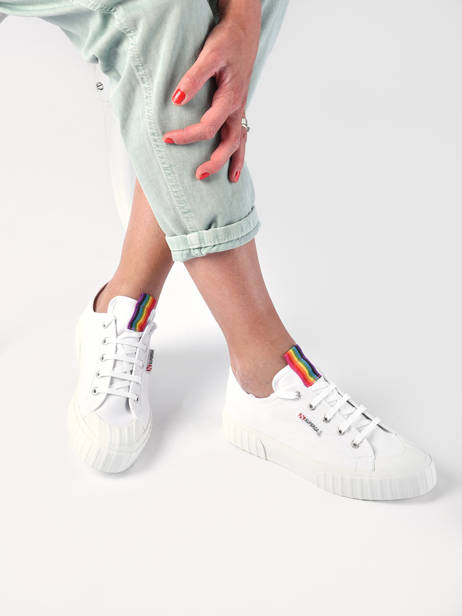 Sneakers 2630 Stripe Superga Wit women S51212W ander zicht 3