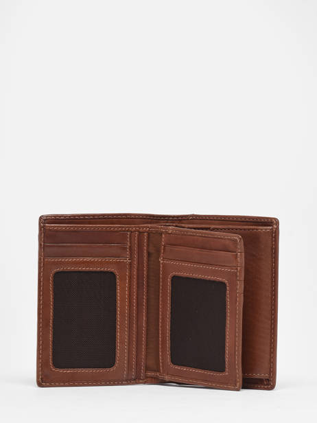 Portefeuille Porte Monnaie Leder Basilic pepper Beige traveler BTRA91 ander zicht 1