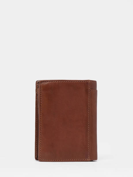 Portefeuille Porte Monnaie Leder Basilic pepper Beige traveler BTRA91 ander zicht 3