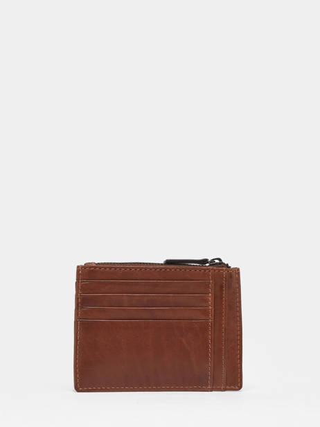 Porte Cartes Porte Monnaie Leder Basilic pepper Beige traveler BTRA94 ander zicht 2